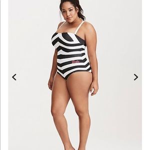 Barbie trademarked Torrid one piece swimsuit SZ 1